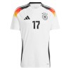 Maillot de Supporter Allemagne Wirtz 17 Domicile Euro 2024 Pour Homme